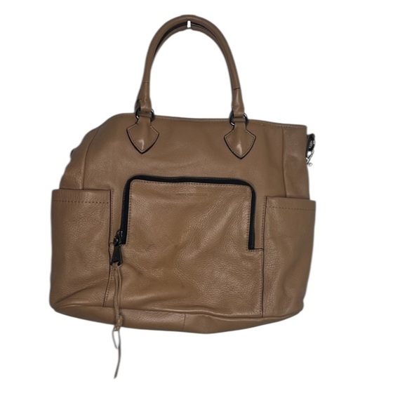 Aimee Kestenberg Handbags - Aimee Kestenberg Sunbury Tan Calf Leather Tote BLEMISH
